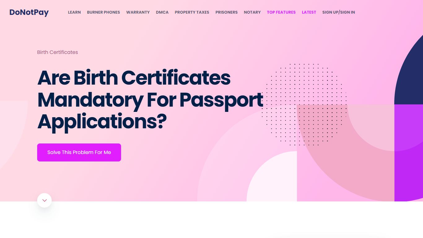 Getting Your Birth Certificate for Your Passport [Simplified] - DoNotPay